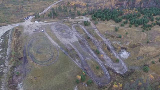Первый вылет на DJI Phantom 3SE Трасса мотокросс Ликино-Дулево смотреть онлайн