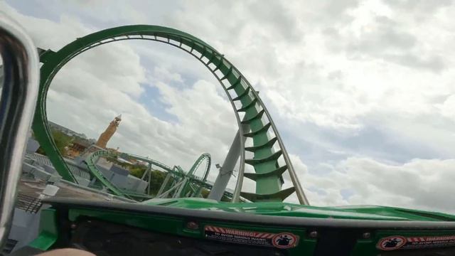Incredible Hulk Coaster Front Row On-Ride 5k60fps POV at Universal’s Islands of Adventure in Orland смотреть онлайн
