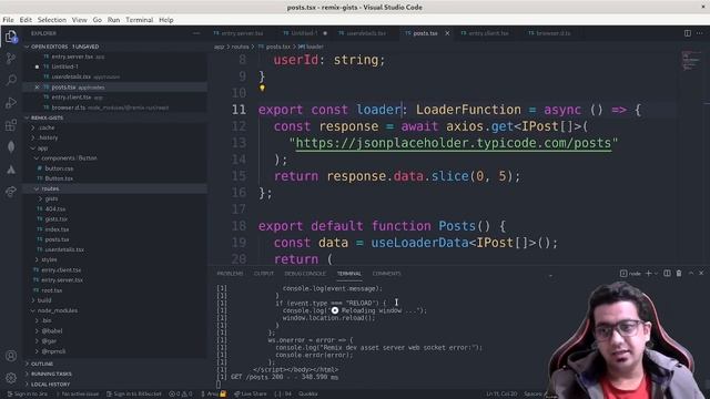 Remix web framework | Remix Data Loading with example | Part - 4 смотреть онлайн