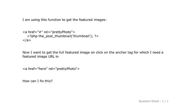 PHP : How to get WordPress post featured image URL смотреть онлайн