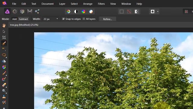 [Affinity Photo] Removing background from Trees (Leaves selection) смотреть онлайн