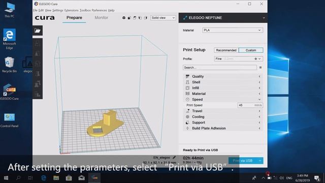 ELEGOO Neptune: How to print your model via USB смотреть онлайн