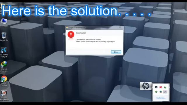 Cannot Find Or Load Microsoft Installer While Installing Skype on Windows PC смотреть онлайн