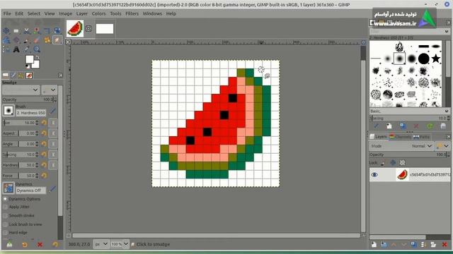 جلسه 16 - دوره ی آموزش GIMP گیمپ ( رایگان و فارسی ) آواسام смотреть онлайн