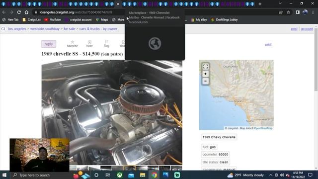 FOR SALE 1968 1969 Chevrolet Chevelle Malibu смотреть онлайн
