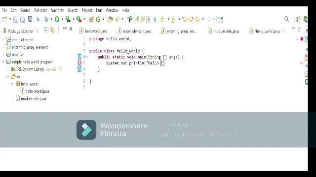 Simple java "Hello World" program. смотреть онлайн