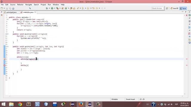 metodo de ordenacion QuickSort en java con recursividad смотреть онлайн