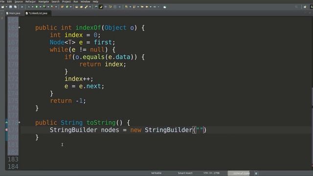 Implement LinkedList In Java from Scratch смотреть онлайн