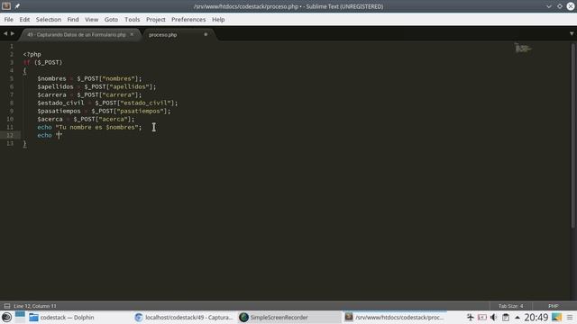 49 - Capturar Datos de un Formulario HTML con PHP [PHP 7 - Español] смотреть онлайн