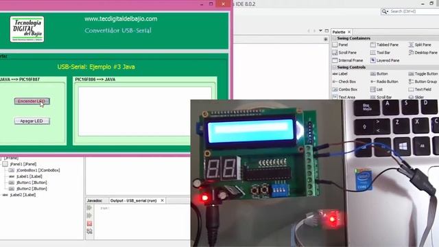 USB-Serial #3 - Cmo enviar y recir datos de Java a un PIC16F886 смотреть онлайн