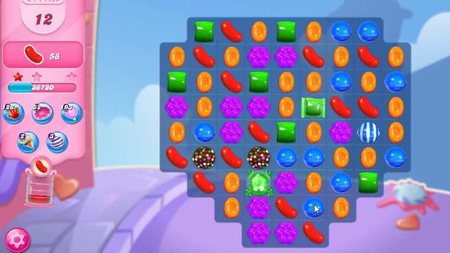 Candy Crush Saga 1186 Color Streak! смотреть онлайн