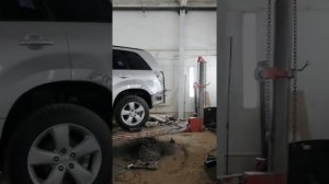 Ремонт заднего левого крыла suzuki grand vitara
