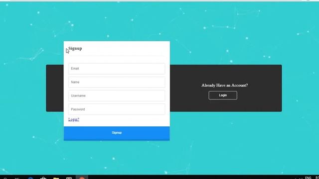 Animated background Login and Signup Form HTML CSS JQUERY Demo смотреть онлайн