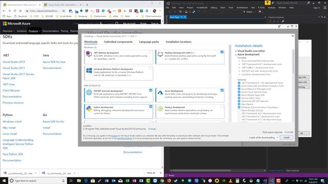 Setting up visual Studio for Azure (SDK installation) смотреть онлайн