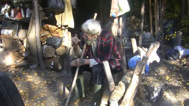 Изба в лесу.Тридцать лет одиночества Отшельники тайги..