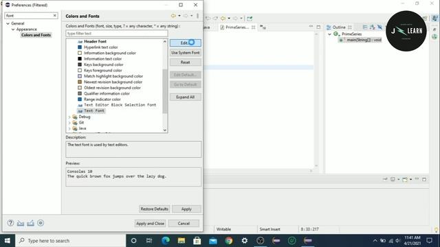 How To Increase Font Size In Eclipse | How To Change Font Style In Eclipse смотреть онлайн