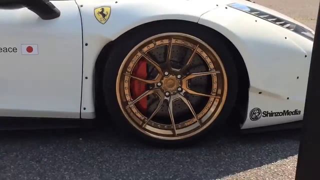 Ferrari 458 Liberty Walk at The "Fitted" car show. смотреть онлайн