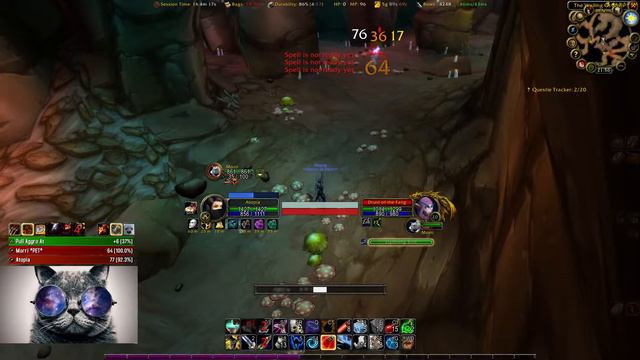 Level 24-25 Hardcore Era Hunter Solo Wailing Caverns смотреть онлайн