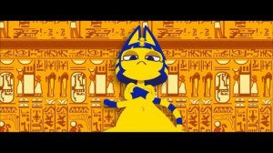 Dance animation Ankha cat Full video | Animal crossing yellow zone ankha cat memes +18