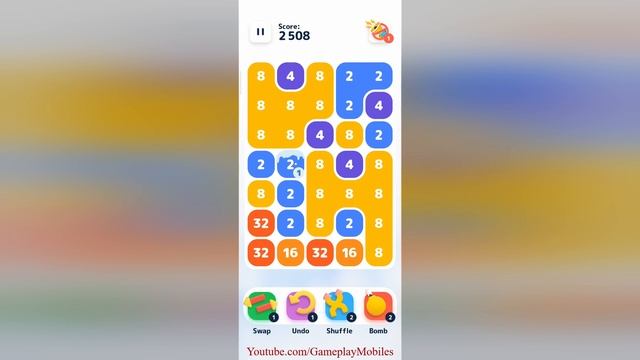 LAVA Merge Number Blokc with 2048 game - Gameplay Walkthrough смотреть онлайн