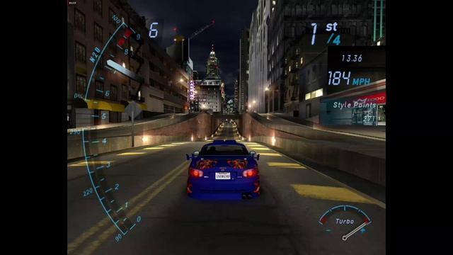 NFS Underground - Гонка 106 - Drag - Main Street Reverse (без комментариев) смотреть онлайн