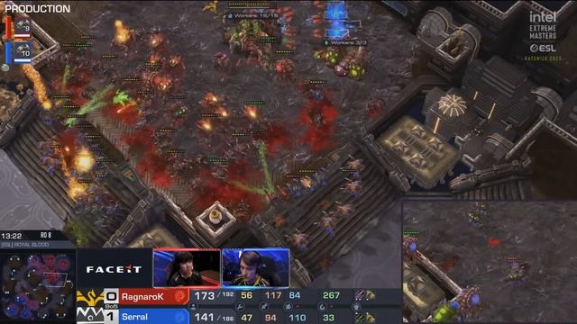 Serral's 300 IQ ZERG RUSH DEFENSE - Starcraft 2: Serral vs. Ragnarok смотреть онлайн