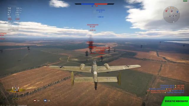 WarThunder - I just love the Bf 110 - Arcade Gameplay смотреть онлайн