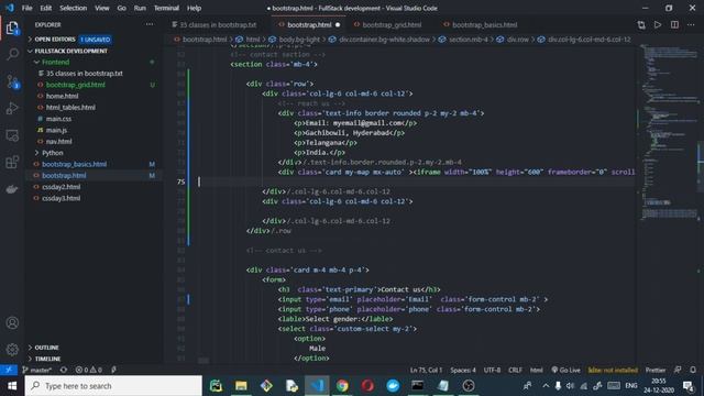 Bootstrap Components | full stack development day 20 смотреть онлайн