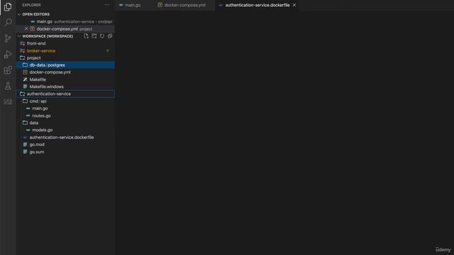 3-5 Updating our docker compose yml for Postgres and the Authentication service смотреть онлайн