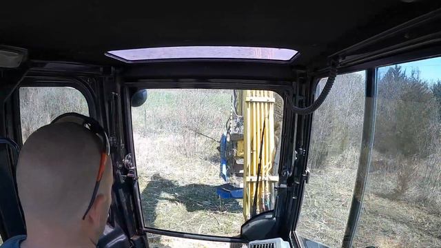 Yanmar VIO50-6 Running A Drum Mulcher   OSMA TFK90