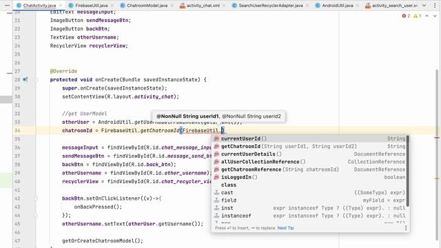 13 ChatRoom Implement | Chat application | Android Studio смотреть онлайн