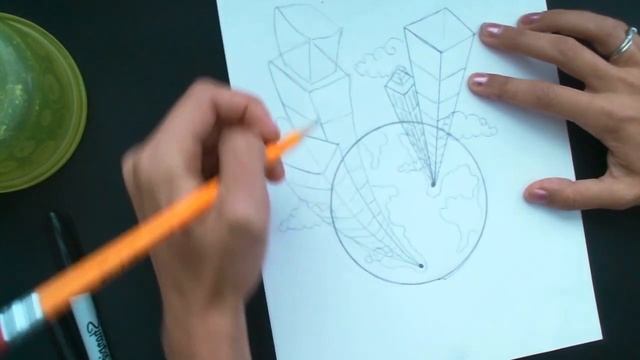 How to Draw an Alien's Point of View Perspective Drawing смотреть онлайн