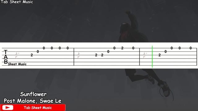 Sunflower - Post Malone, Swae Lee Guitar Tutorial смотреть онлайн