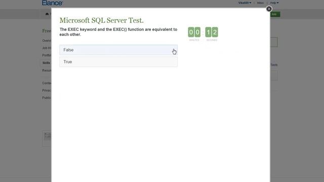 Elance Microsoft SQL Server Programming Test Answers 2015 смотреть онлайн