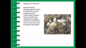 Развитие речи. Приметы весны.