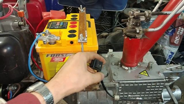 Мотоблок Мотор Сич МБ-6Д. Установка электростартера. Доработка. Часть 2 смотреть онлайн