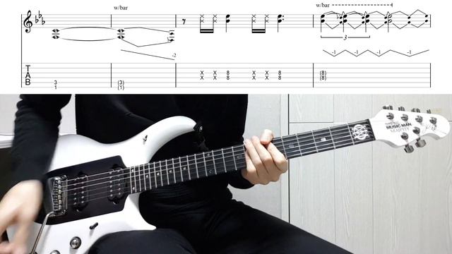 Bon Jovi - You Give Love A Bad Name (guitar cover with tab) смотреть онлайн