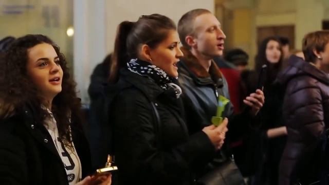 Флешмоб / Русская песня / хор смотреть онлайн