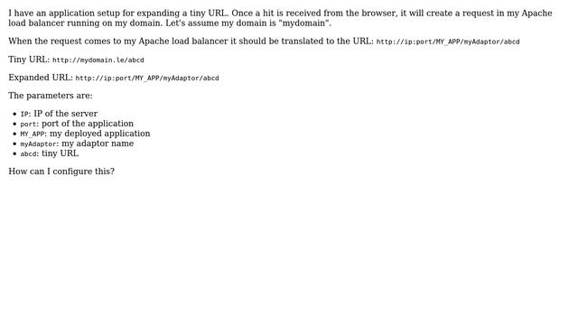 Expand a tiny URL to a full URL with redirection in Apache смотреть онлайн