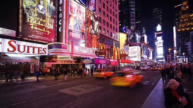 Busy streets of New York City - time lapse смотреть онлайн