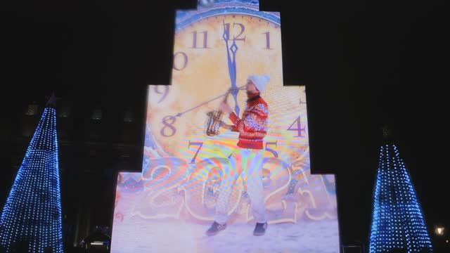 Самара • Новый год 2021. Площадь Куйбышева. Видео 1. смотреть онлайн