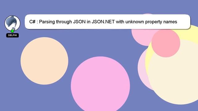 C# : Parsing through JSON in JSON.NET with unknown property names смотреть онлайн