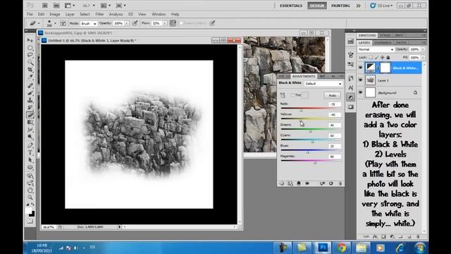How to create your own texture Brush in Photoshop смотреть онлайн