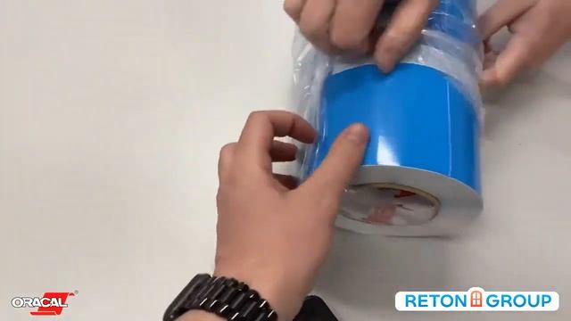 Виниловая плёнка глянцевая Oracal 641 (оракал) голубая: 053 / рекламная пленка для плоттера смотреть онлайн