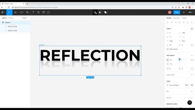 How to Type Text and Make Reflection at same time in FIGMA | Easy Tutorial смотреть онлайн
