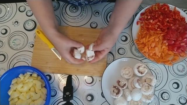 Очень вкусный обед/Фасолевый суп с грибами ???