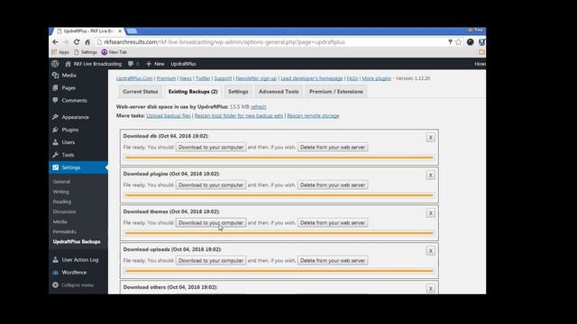 WordPress Updraft - Backup and Restore Part 1of 2 LIVE STREAM смотреть онлайн