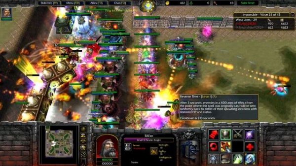 Warcraft 3: Skibi's Castle TD || 2 Player || Impossible Difficulty || Arcane + Scarlet Knight