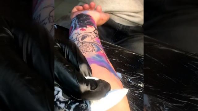 Татуировка перекрытие за минуту. смотреть онлайн
