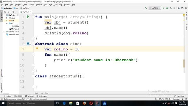 Abstract Class in Kotlin. Kotlin Programming Tutorial in Hindi смотреть онлайн